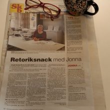 Artikel i Skaraborgsbygden – Retoriksnack med Jonna