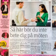 Artikel i Metro – Mötesretorik