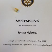 “Egoföredrag” Skövde Hertig Johan Rotaryklubb